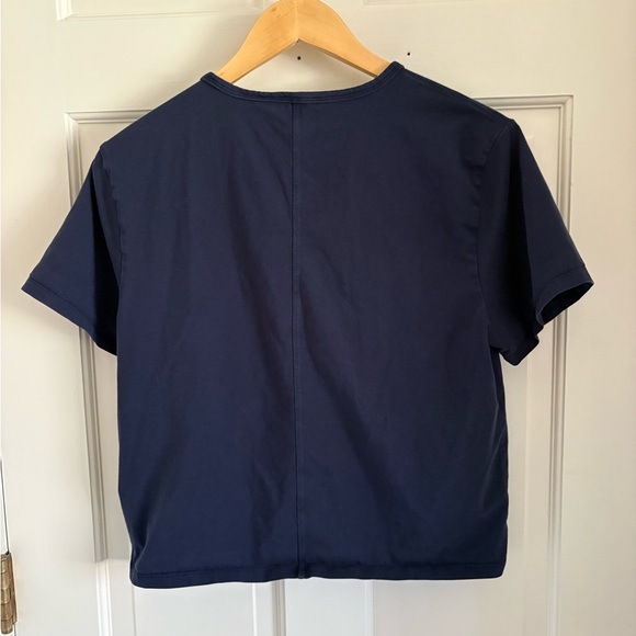 Athleta Navy Blue Essential T-Shirt Size Medium - Picture 6 of 9